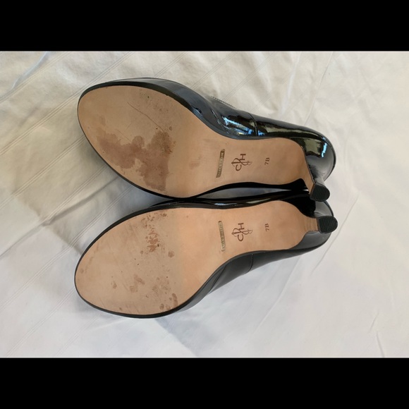 Cole Haan patent leather peep-toe stiletto heels - Picture 5 of 7